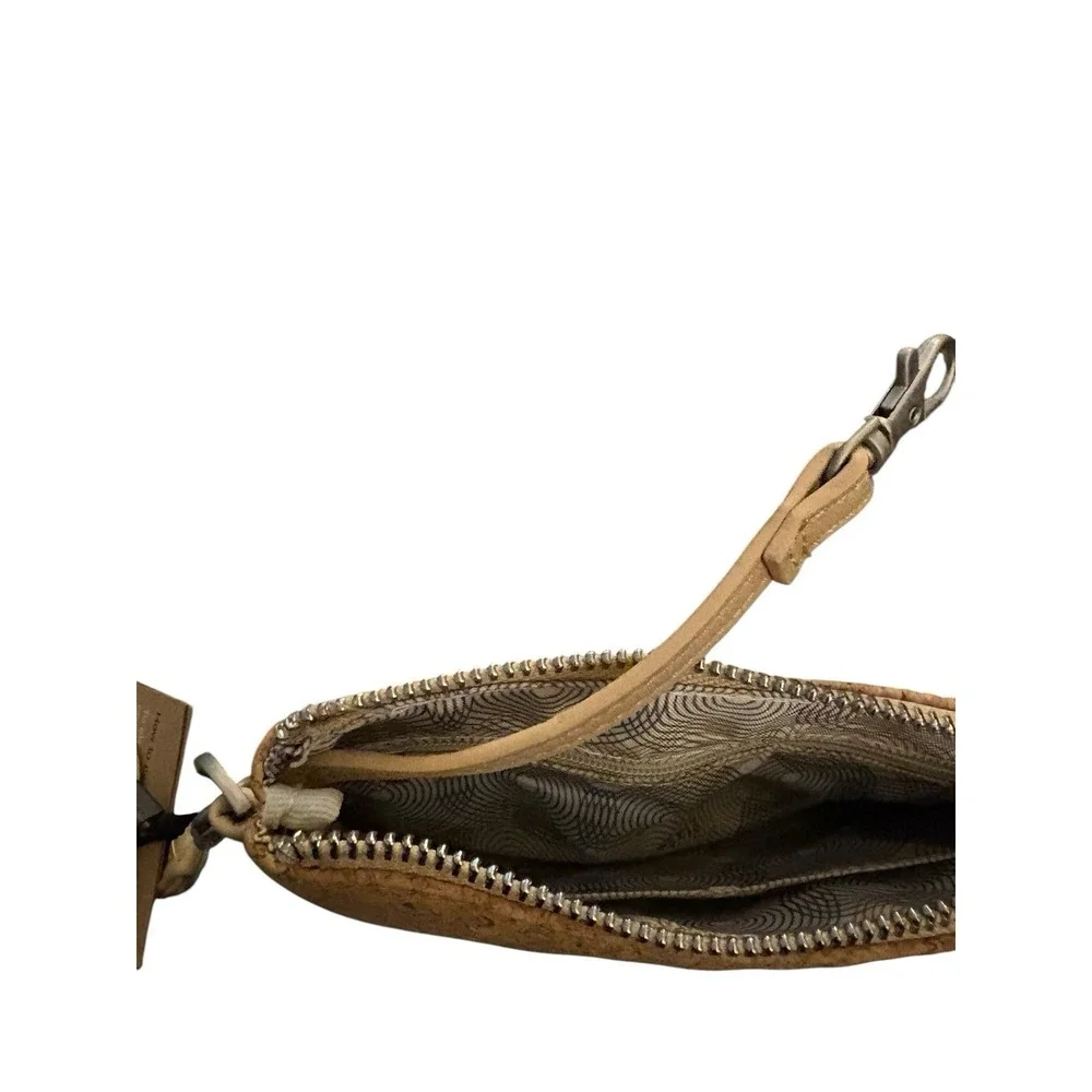 Pixie Mood Vegan Cruelty Free Key Wristlet Wallet Cork Key Holder Zip Closure